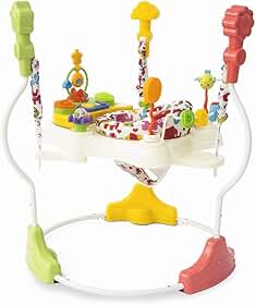 Brinquedo Pula Pula e Jumper 360º Bebê Infantil Centro Atividades com Luz e Som Elefantinho 6+ meses