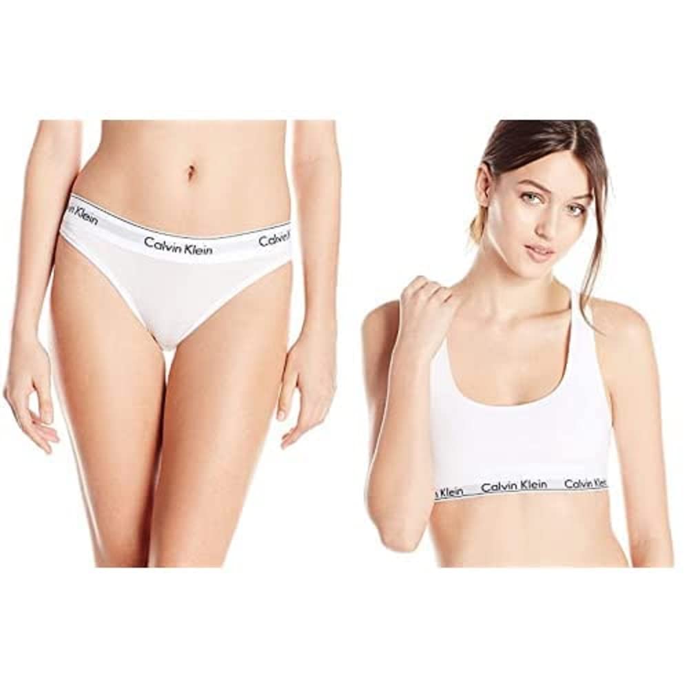 新品　CDL Women's Bralette / Bikini Briefs Amazon.com: Calvin Klein Women's Modern Cotton Bralette and