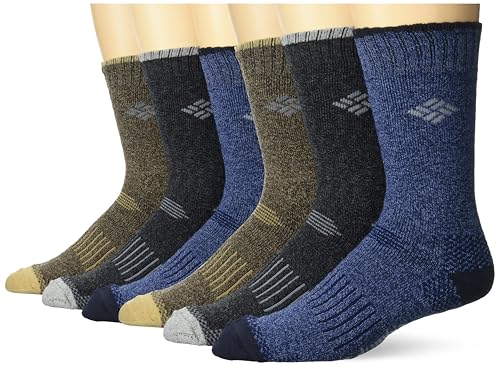 Columbia Men's Moisture Control Quarter Crew Socks 6-Pack