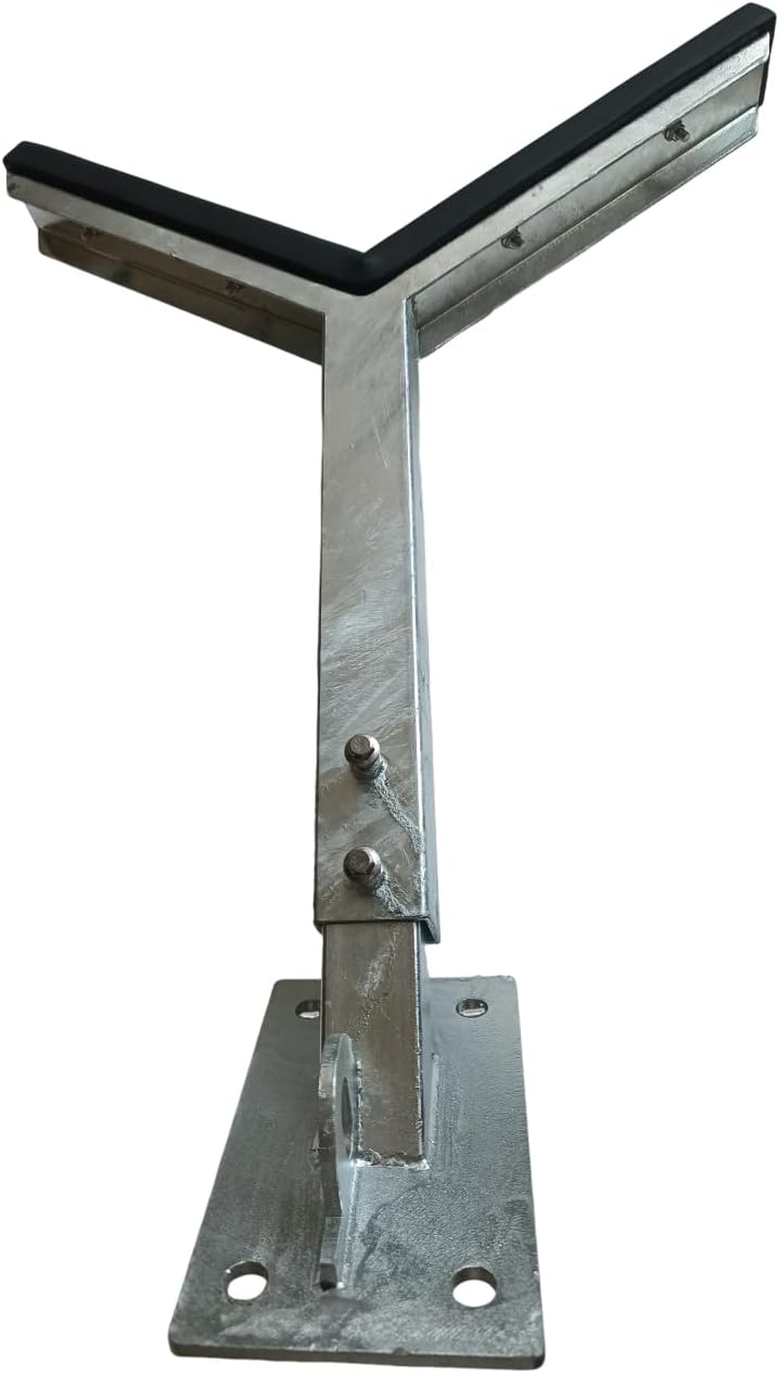 FreeAgain Adjustable Boat Trailer Bow Rest Catcher Assembly - Hot-Dip Galvanized Steel Post for Rust-Resistant Durability,fit for 3 Wide Trailer Tongues (3x3 or 3x4)
