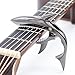 CLOUDMUSIC Shark Capo Acoustic Guitar Capo Electric Guitar Capo Classical Guitar Capo Ukulele Capo Zinc Alloy Spring Capo (Black)