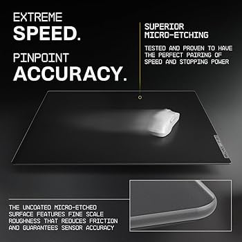 WALLHACK SPー004 Black SP-004 Black Glass Gaming Mousepad | Wallhack