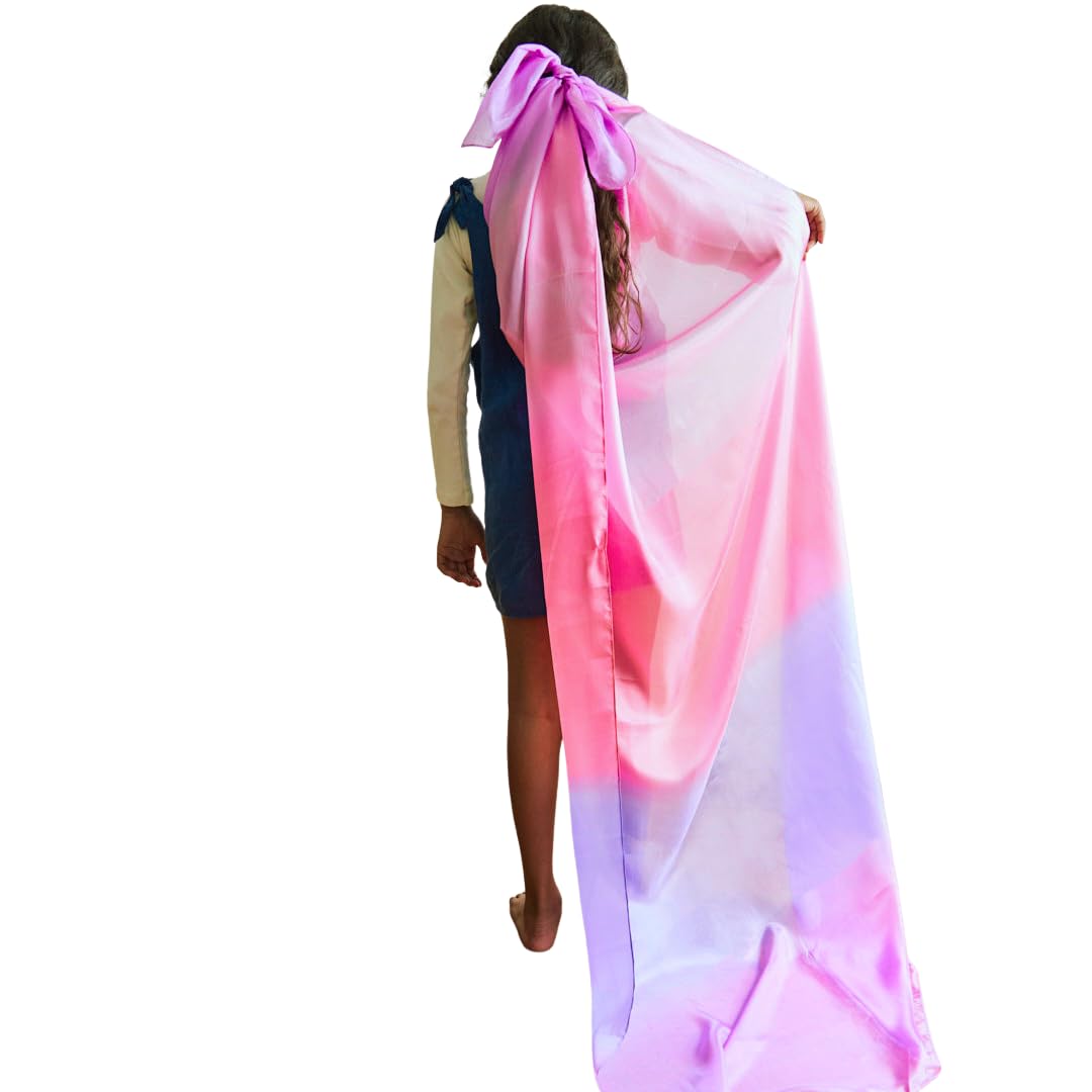 Giant Playsilk | 100% Silk Toy for Toddlers | Bright Colored Large Scarves for Fort Building and Pretend Play - Blossom