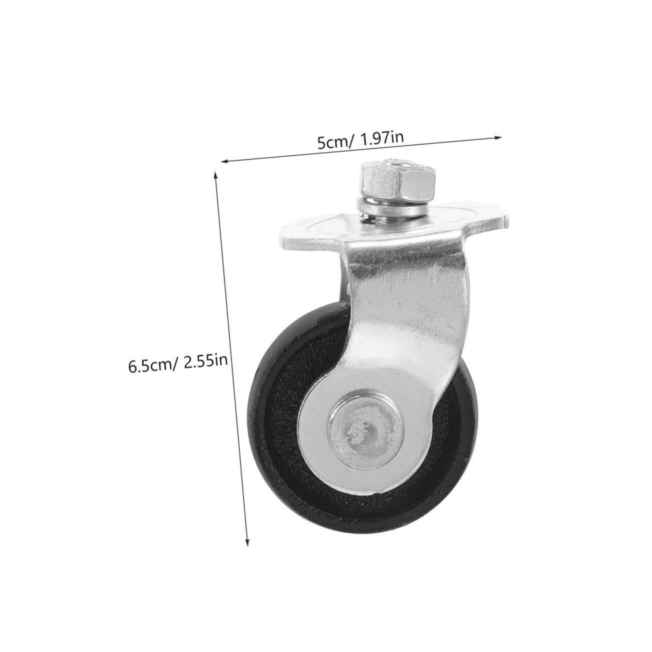 OSALADI 2pcs Hydraulic Jack Accessories Castor Wheels Caster Wheels Front Floor Jack Casters Floor Jack Wheel Floor Jack Replacement Parts Floor Jack Casters 2 Ton Jack Caster Wheel Steel