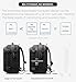 NYFEIZI Vacuum Backpack Travel, Expandable Air Compression System, Airback Vacpack Backpack TSA Lock Water Resistant Carry-On Luggage Black with Air Pump