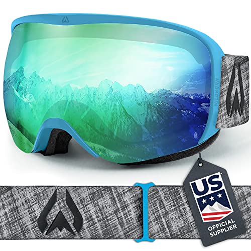 Wildhorn Cristo Ski Goggles Men Women 100% UV Anti-Fog OTG Snowboard Goggles- US Ski Team Official Supplier- Snow Goggles