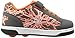 Heelys Dual Up X2 Sneaker (Little Kid), Charcoal/Orange, 4 M US Little Kid