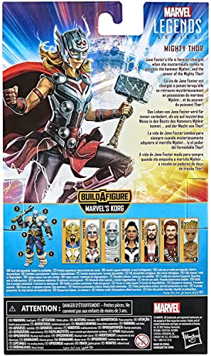 Thor : Love and Thunder Marvel Legends Figurine d'action de 15,2 cm, série Cog, Jane Foster, Mighty Thor, Marvel Studio Thor 2022, Marvel Legends 15,2 cm Figurine MIGHTY THOR, Marvel Legends, MLMCU