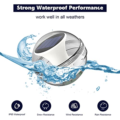 Rrrpio Floating Pool Lights,Solar Pool Lights Rgb Color Changing Ip65 Waterproof Led Night Light,Glow In The Dark Led Pool Ball Floating Lights For Swimming Pool,Hot Tub,Pond,Spa,Bath Light-1Pcs #TOP1