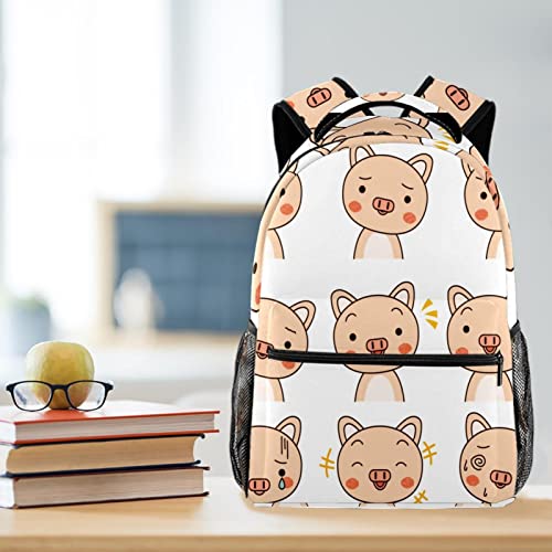 Sac à dos cochon décontracté pour femme grande capacité voyage