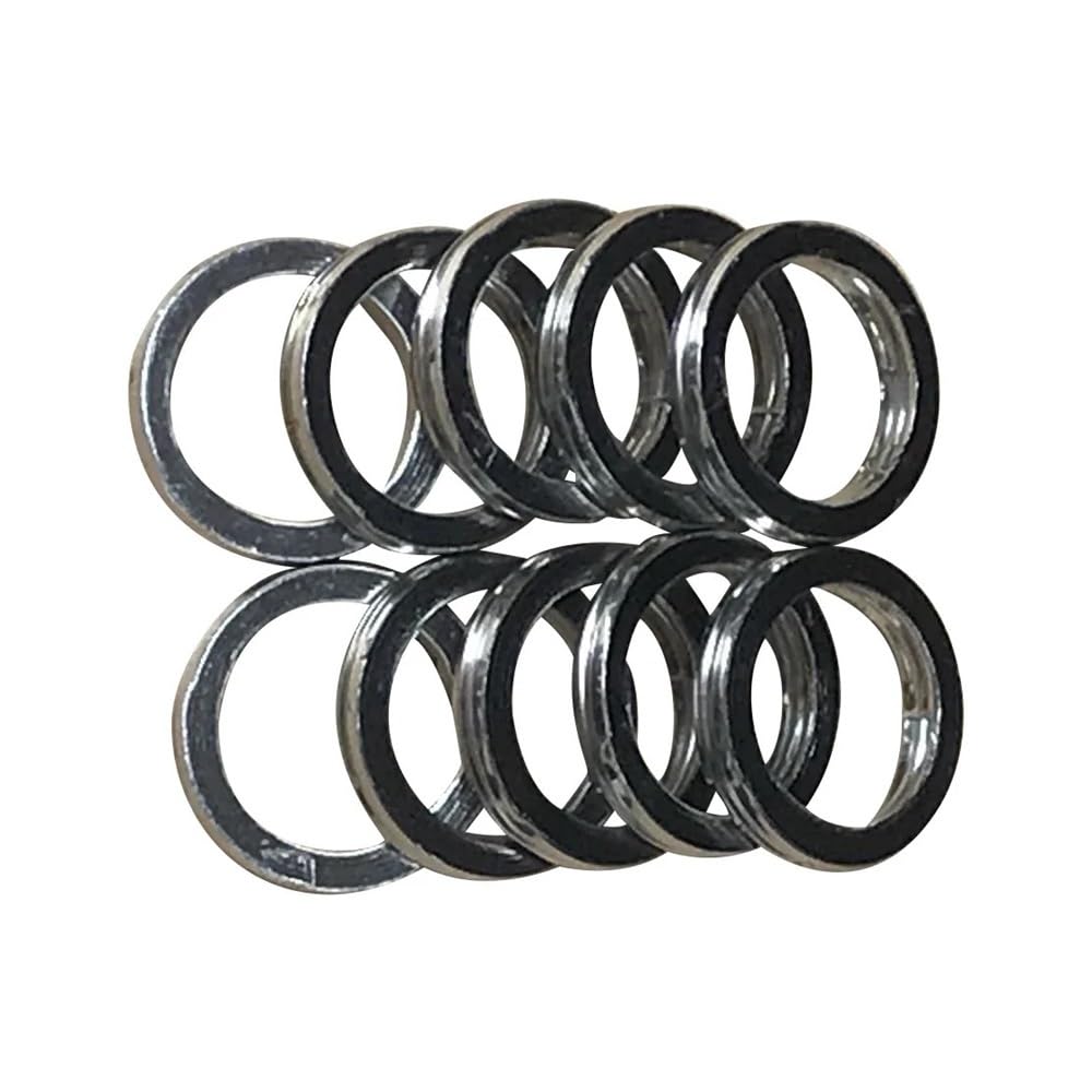 Junta silenciadora de tubo de escape de 45mm, 10 Uds., compatible con TTR250 TT-R250 WR250R WR250X YZ450F MT09 FZ09 FJ09 XSR900 TRACER 900