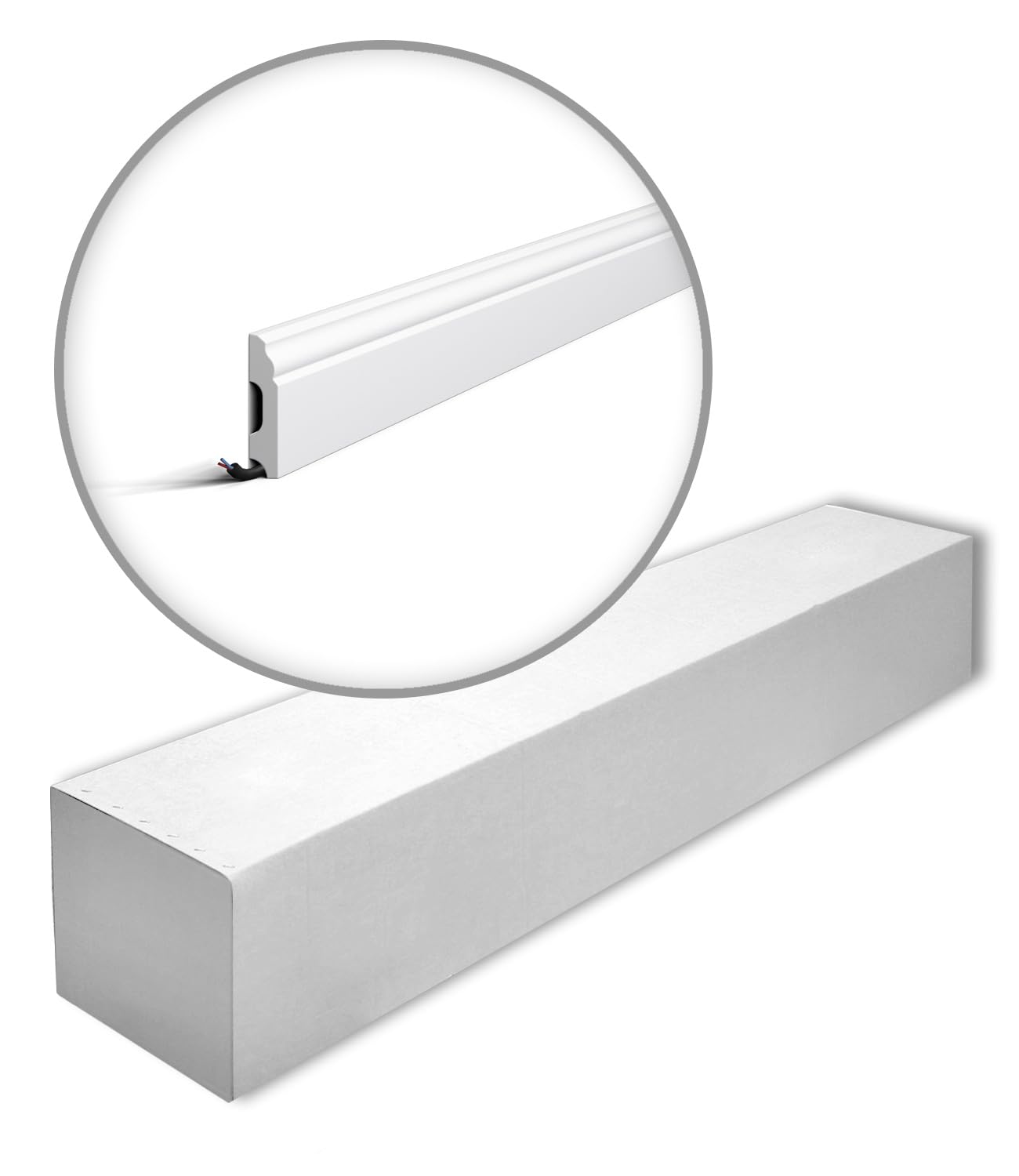 Plinthe FB1 WALLSTYL NOËL & MARQUET 60x13mm - Solution polystyrène 17 pièces contre les impacts
