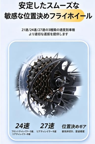 Amazon | マウンテンバイク 26 インチ 21/24 速 6 本/スポークホイール