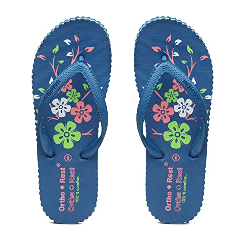 Ortho + Rest Women's Hawai Ortho Slippers | Orthopedic Footwear | Doctor Chappal | Comfortable Flip Flops for Home Daily Use