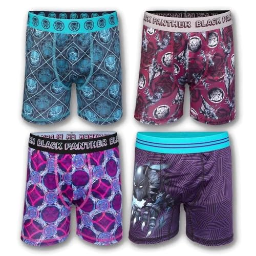 Marvel Black Panther Boys' 4pk Boxer Briefs Spandex Underwear
