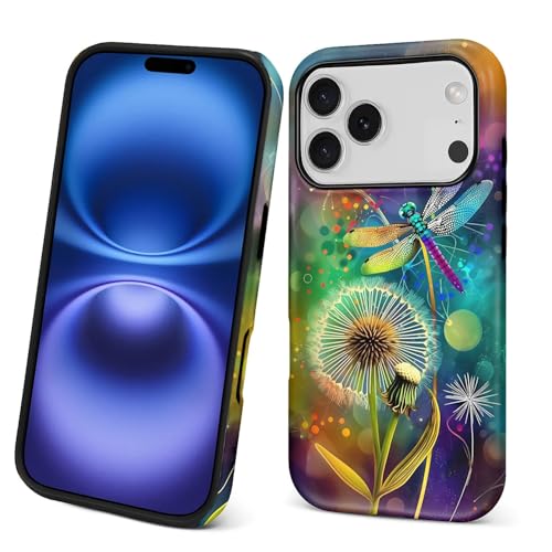 Coque silicone liquide PT 17 P antichoc à motif pissenlit anti-rayures
