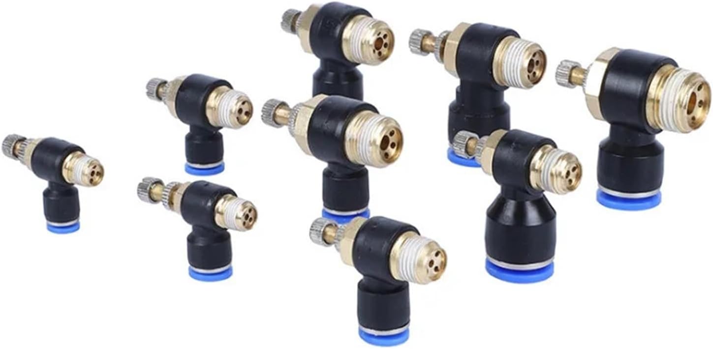 1PCS Air Pipe Fittings 4mm 6mm 8mm 10mm 12mm Hose Tube PL/SL/PB/PLF 1/4" 1/8" 3/8" 1/2"BSPT Male Pneumatic Connector(8-03,PL)