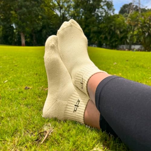 Image of HEELIUM Bamboo Socks for Women | Quarter Length | 3X Softer than Cotton Socks | Odour-Free & Breathable | Superior Comfort & Cushioned Base