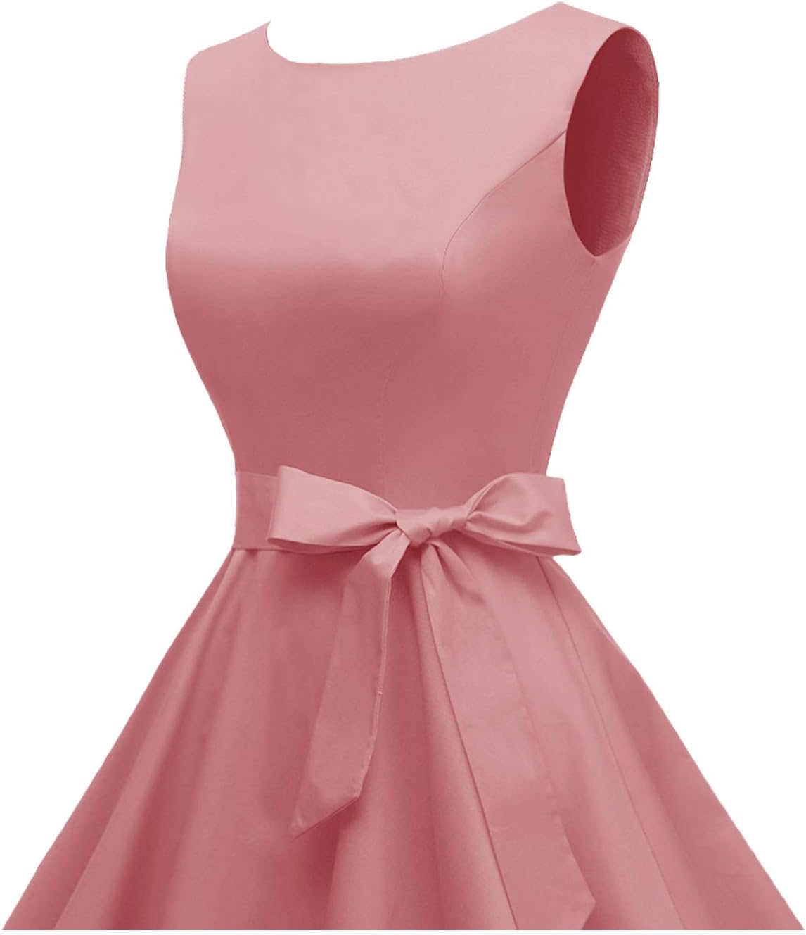 Hanpceirs Women's Boatneck Sleeveless Swing Vintage 1950s Cocktail Dress New - Image 4