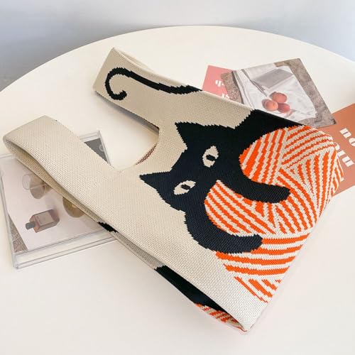 Bolso Tote Mini Hecho a Mano para Mujer Blanco miniatura 4