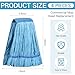 Lallisa 4 Pcs Commercial Mop Head Replacement Tube Microfiber Industrial Looped End Mop Heads Refill for Floor Cleaning for Home Commercial Industrial Use(Large,Blue)