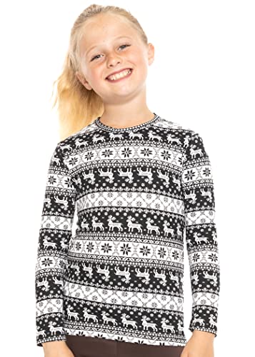 Image of Girls Long Sleeve Shirts | Soft Crew Neck Top | Short Sleeve | Long Sleeve Shirt Girls Size 2T - 16