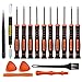 Juego de herramientas de reparación de destornilladores de precisión S2 de acero Phillips ranurado Torx destornillador magnético punta pinzas para gafas, reloj MacBook PS4