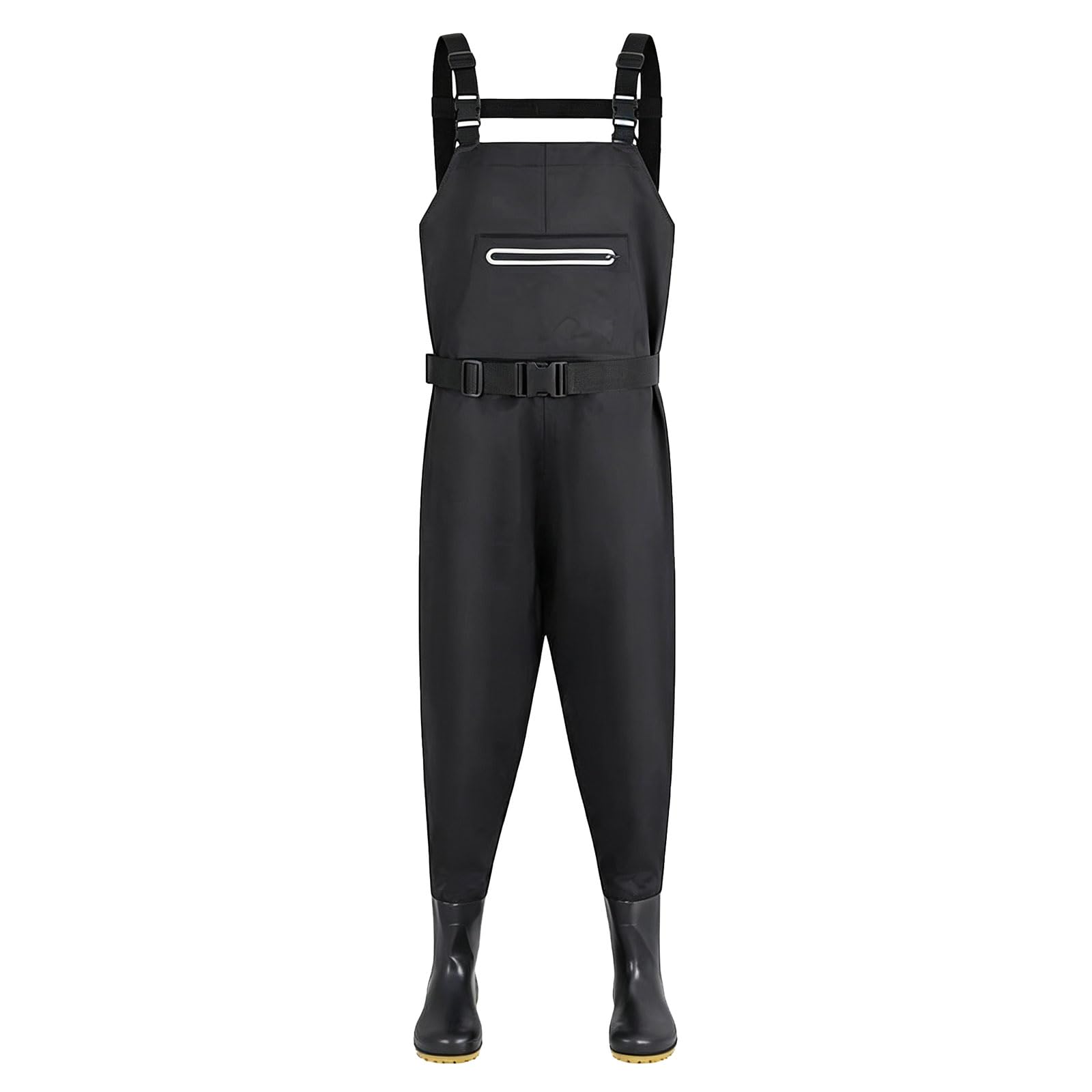Vadeadores de Pesca para Hombres Nylon Pantalones Impermeables para el Pecho Equipadas con Botas Oxford Antideslizantes Impermeables Peso Ligero para Caza y Pesca Tallas 37-46