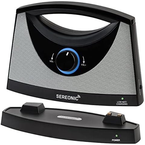 SEREONIC Portable Wireless Speakers for Smart TV - Ideal for TV Watching Without The Blaring Volume - Designed for Hard of Hearing, Elderly, and Seniors - 100ft Range Cover