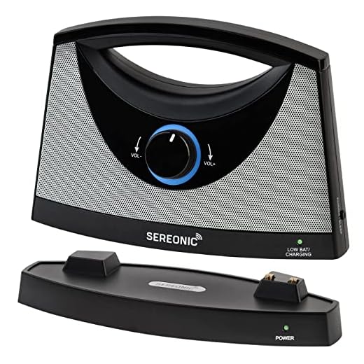 SEREONIC Portable Wireless TV Speakers for Smart TV - Ideal for TV Watching Without The Blaring Volume - Wireless Speakers for TV Designed for Hard of Hearing, Elderly, and Seniors - 100ft Range