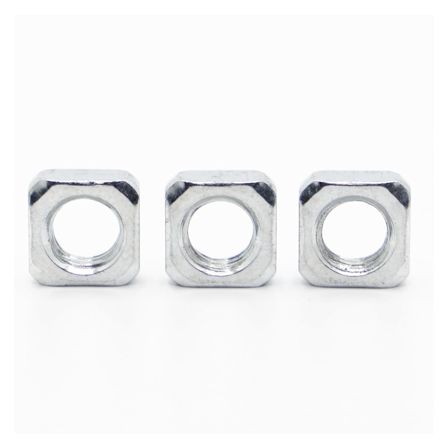 5-50pcs M3 M4 M5 M6 M8 M10 M12 Zinc-Plated Carbon Steel Square Nuts(M4 50pcs)