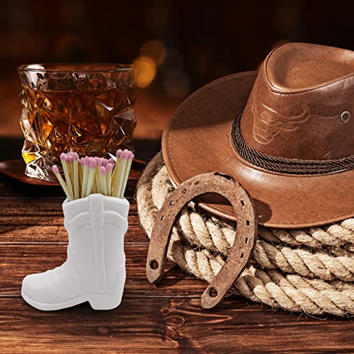 Cowboy Boot Match Holder - Match Holder With Striker - Bathroom Match Holder - Cowboy Boot Decor Cowgirl - Very Cute Addition For Interior Decor (Pink) #TOP5