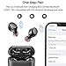 TOZO T6 True Wireless Earbuds Bluetooth Headphones Touch Control with Wireless Charging Case IPX8 Waterproof TWS Stereo Earphones in-Ear Built-in Mic Headset Premium Deep Bass for Sport Black