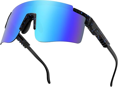 MALIDAK Gafas de sol deportivas para hombres y mujeres, jóvenes, gafas de sol de béisbol, protección UV400, gafas de ciclismo para hombres