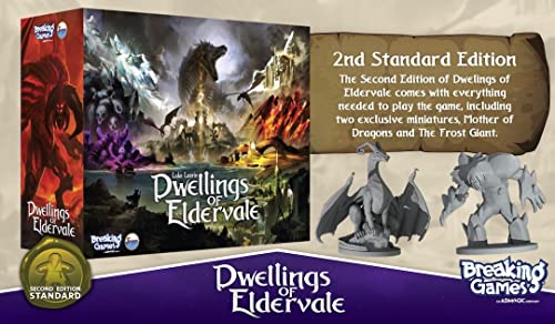 Image of Dwellings of Eldervale Board Game - Standard Edition | Strategy, Adventure, and Fantasy for 1-5 Players | Ages 14+