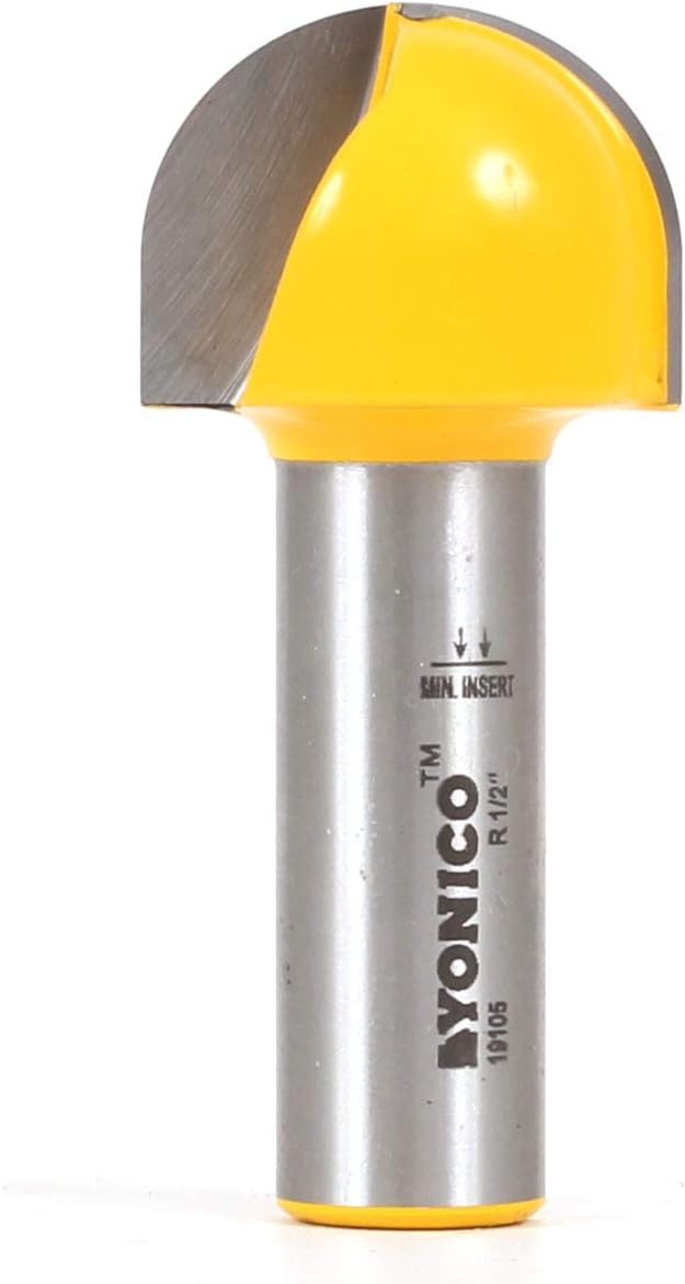 Yonico 19105 1-Inch Diameter Core Box Router Bit 1/2-Inch Shank