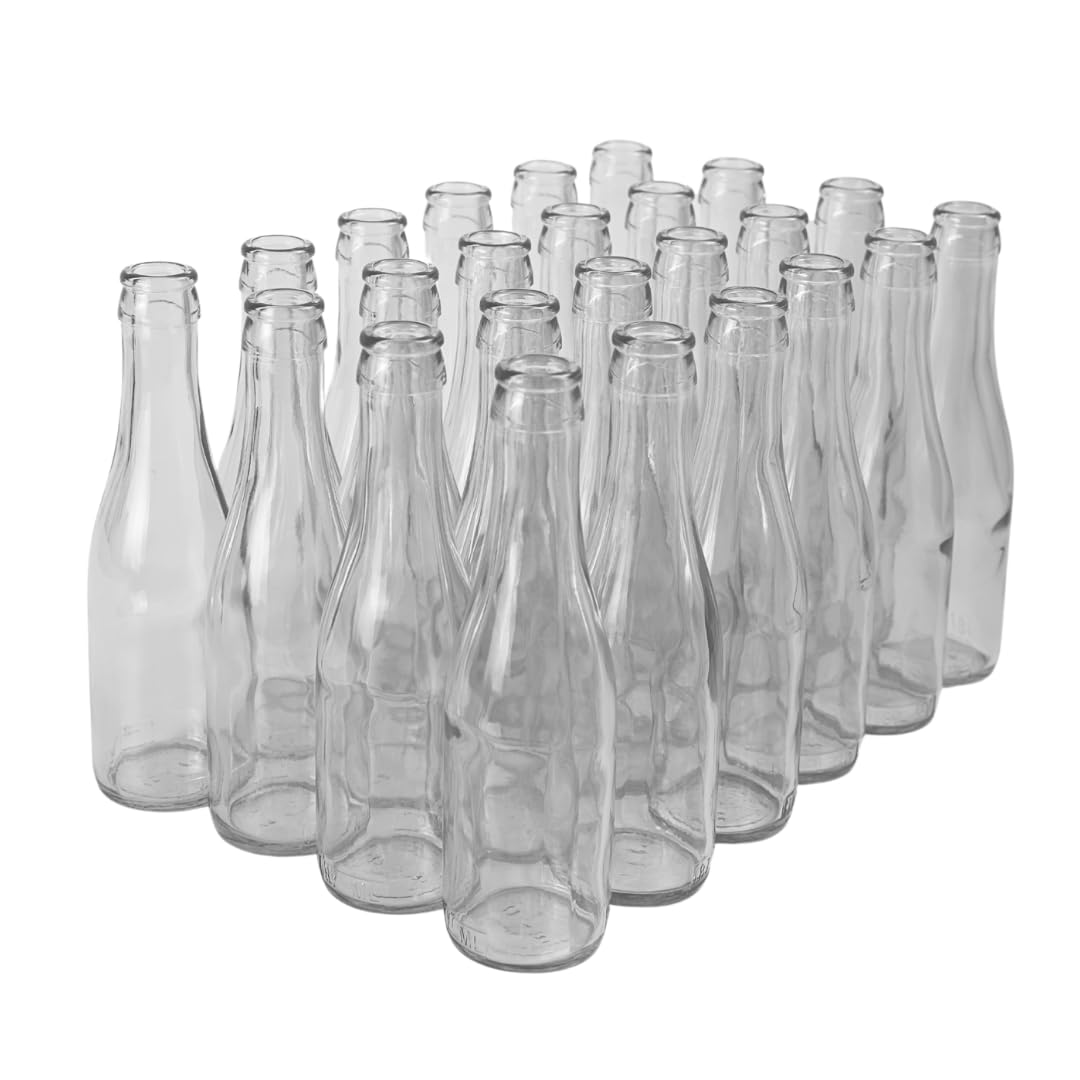 187 ml Clear Champagne Bottles, 24 per case