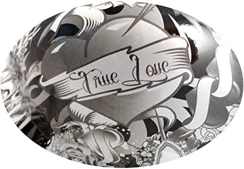 Texas America Safety Company Tattoo Full Brim Style Hydro Dipped Hard Hat - Silver for Ladies