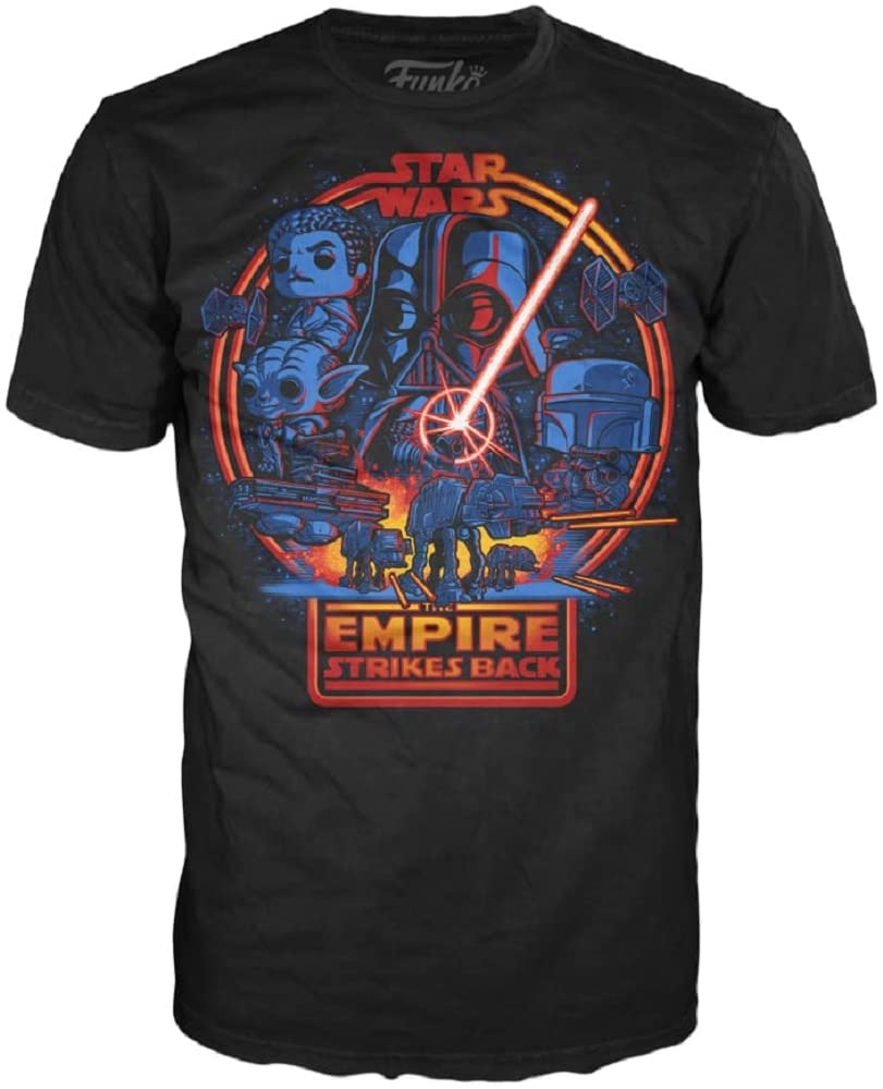 FunkoFunko Loose Tee: Star Wars: Empire Strikes Post - Small - (S) - T-Shirt - Clothes - Gift Idea - Short Sleeve Top for Adults Unisex Men and Women - Official Merchandise - Comic Books Fans