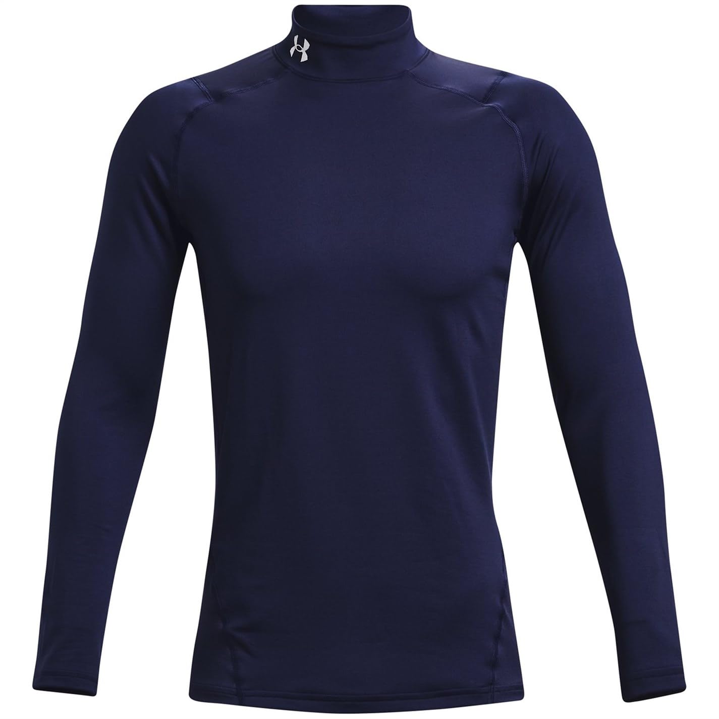 Under Armour - Mens ColdGear Armour Fitted Mock Long-Sleeve T-Shirt Color Midnight Navy 410 Size XX-Large x Tall