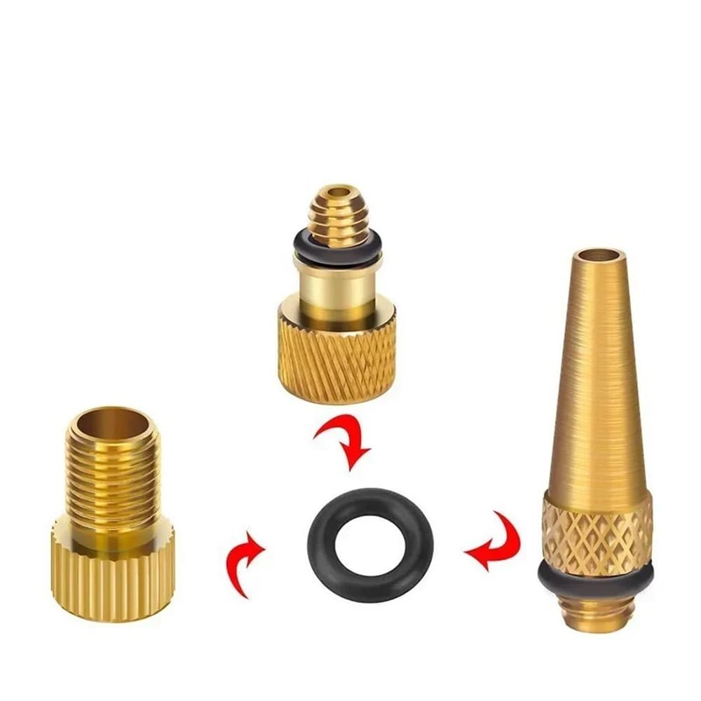 Zestaw adapterów do pompki rowerowej, igły i wężyka do powietrza – złącza pompki(21pcs)