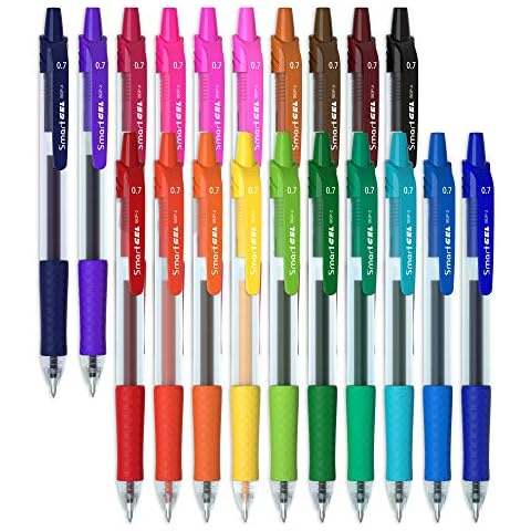 20 Colors Medium Point Colored Pens Retractable Gel Ink Pens with Comfort Grip,Smooth Writing for Journal Notebook Planner in Office Home (20 Colors) (20 Colors) (20 Colors) Cover