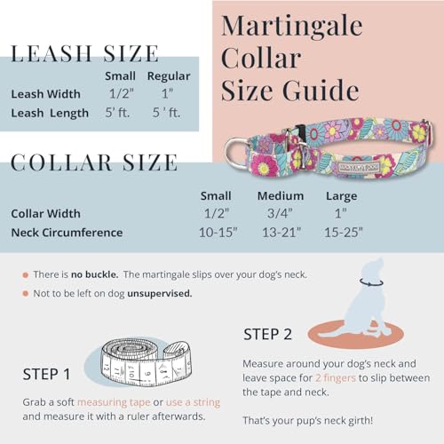 Lucky Love Dog Martingale Collar and Leash Set, Premium Fun Girl No Slip Collars, Strawberry Martingale Dog Collar and Leash Set, Great for Whippets, Greyhounds, and More (Sweet Berry, Small - Combo) - Image 4