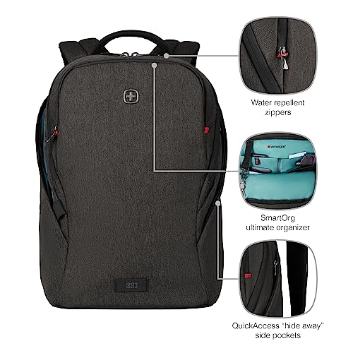 Wenger MX Light 16‑Inch Laptop Backpack with Padded Laptop and Tablet Compartments, SmartOrg Organizer - Image 4