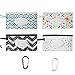 4pcs 24 * 14cm Distributeur de sac de lingettes humides portable, sac à langer pour bébé, rechargeable, peut être utilisé pour les voyages quotidiens, les voyages, etc. Avec 2 mousquetons