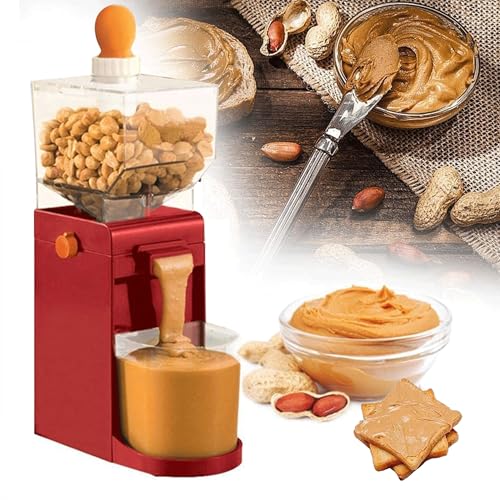 Máquina para hacer mantequilla de maní, molinillo eléctrico con base antideslizante, máquina de mantequilla de nueces de 500 ml para cacahuetes, almendras, anacardos