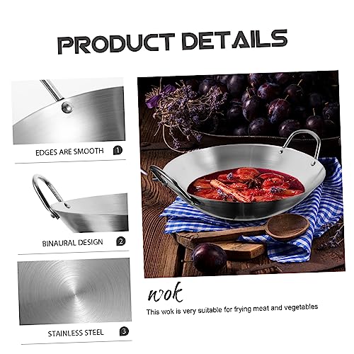 Wok de acero inoxidable Zerodeko para uso hogareño miniatura 4