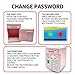 Electronic Piggy Bank for Girls, Kids Safe Money Bank with Personal Password Setting, Mini ATM Bank Girls Piggy Bank, Auto Saving Bank for Real Money, Perfect Birthday Toy Gifts for Kids (Pink)
