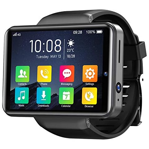 KOSPET NOTE 4G Smartwatch, 2.4" IPS Touch Screen GPS Smart Watch for Men, 3G RAM 32GB ROM Phone Watches with Dual Cameras, Face ID, Heart Rate Monitor, Compatible for Android IOS Cover