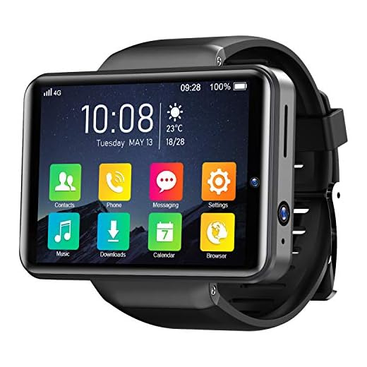 KOSPET Note 4G Smartwatch, 2,4 inch IPS HD-touchscreen 3G RAM 32GB ROM Android smartwatch met GPS Dual camera's, gezicht-ID, 2000mAh batterij, hartslagmeting voor heren